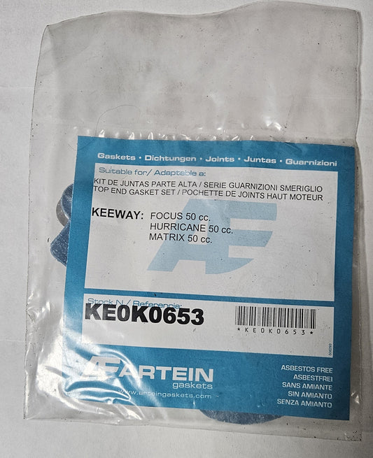 Pochette de Joints Moteur Artein (Réf. KE0K0653) – Gamme Keeway 50cc