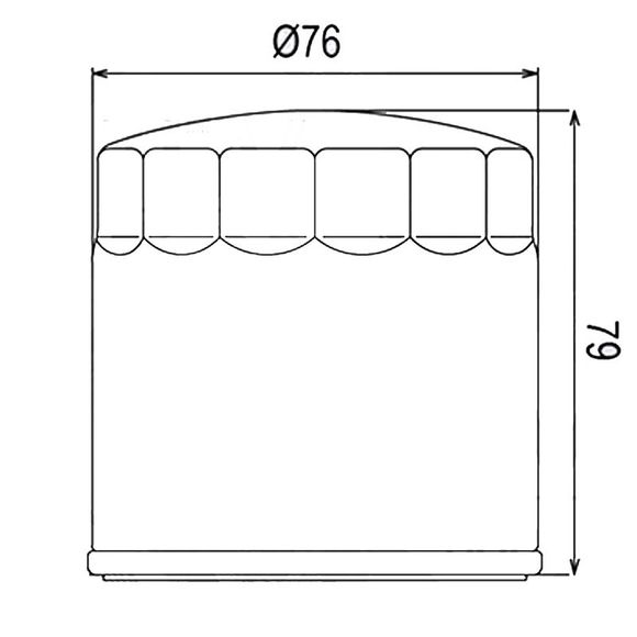 Filtre à huile HF163
