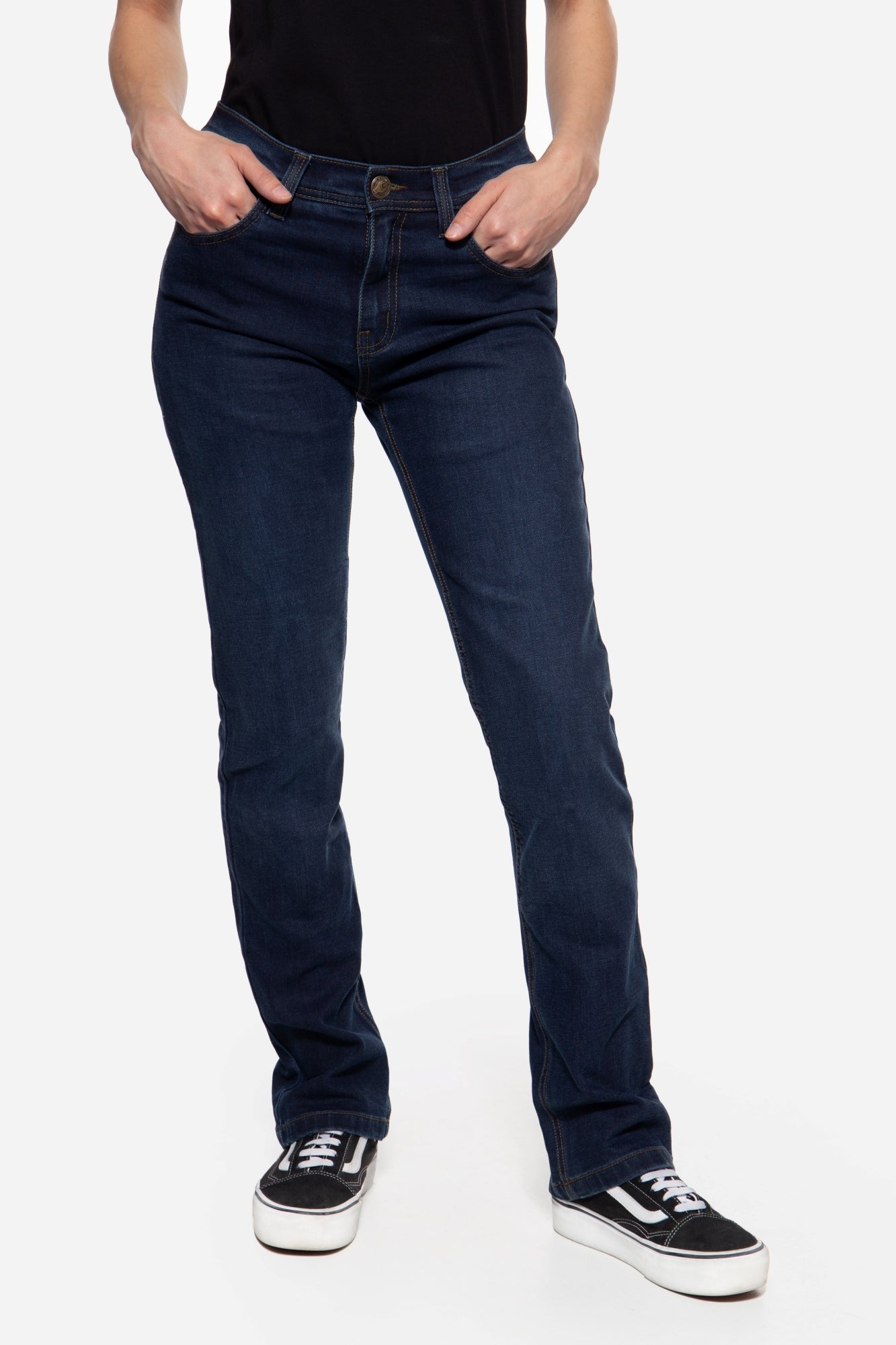 JEANS MOTO »KUSTOMBUILT - MOTOR GEAR« 708 Dark Blue - Taille 26-34