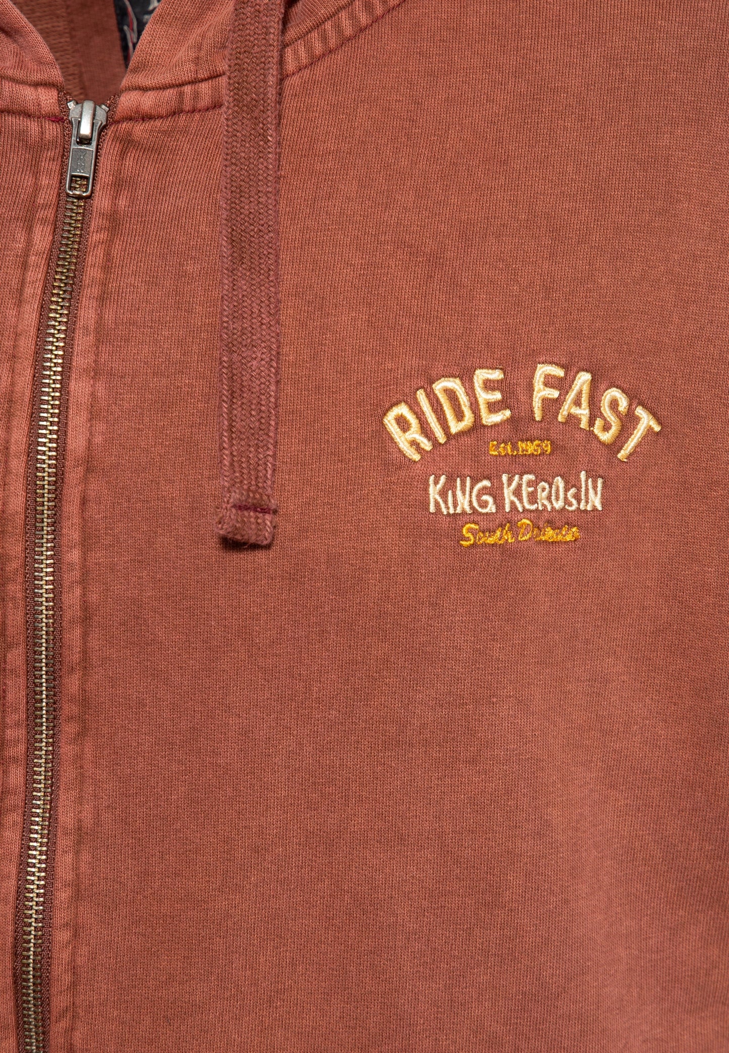 VESTE DE SURVÊTEMENT DÉLAVÉE À L'ACIDE »EAT MY DUST«