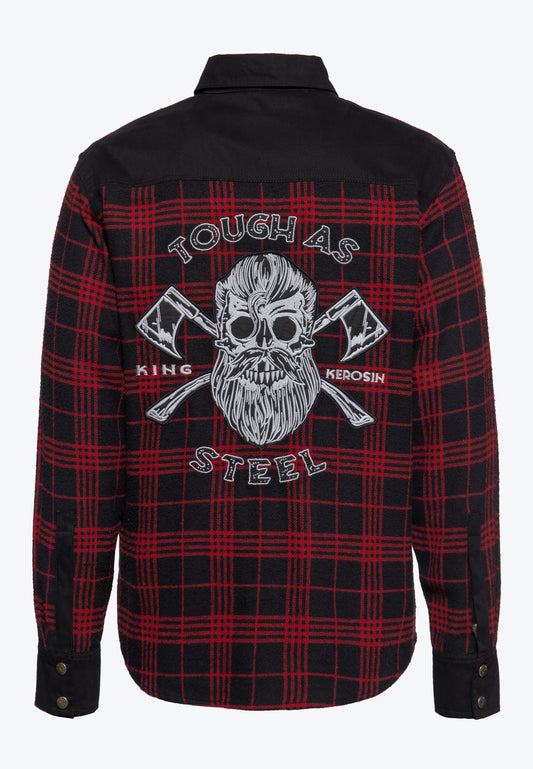 KK ADVENTURE GEAR OUTDOOR SHIRT WITH REMOVABLE “TOUGH AS STEEL” SOFTSHELL LINING