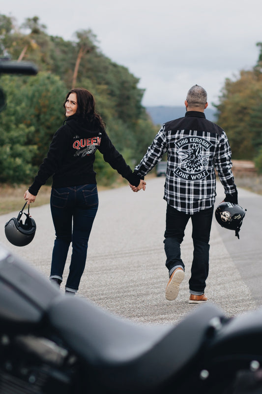 ADVENTURE GEAR SWEAT JACKET WITH SEPARATE SOFTSHELL LINING »QUEEN SPEED GARAGE«