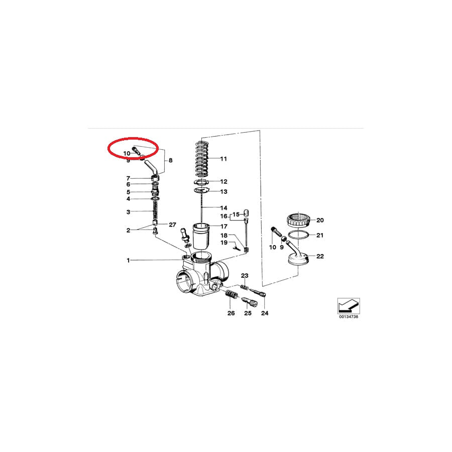 Tornillo de ajuste - BMW-13110039178