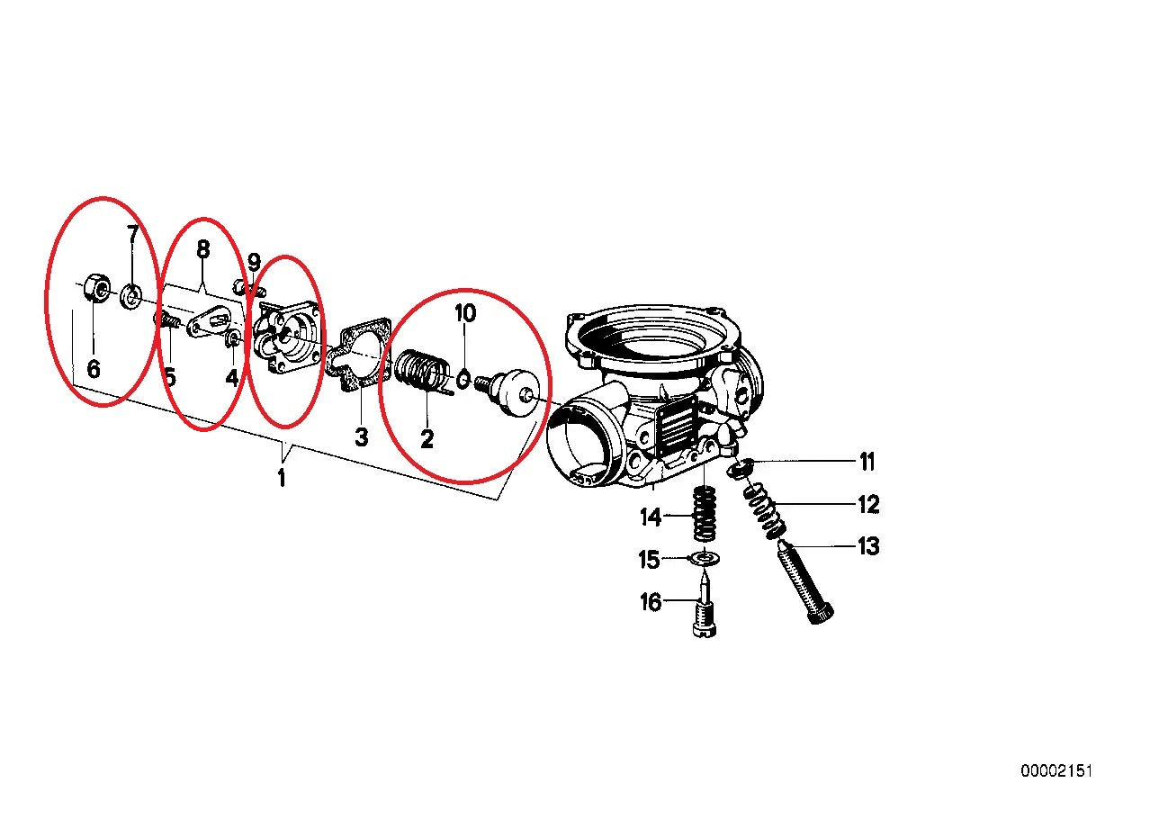 Cuerpo estrangulador derecho USADO - BMW-13111257815