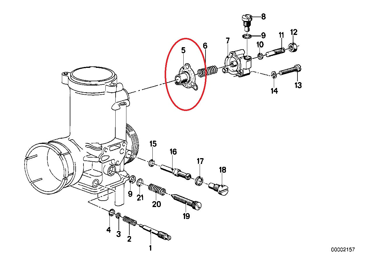 OCCASION Membrane de pompe de reprise Dellorto - BMW-13111260870