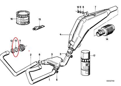 OCCASION Bague de serrage de collecteur d'échappement - BMW-18211335598