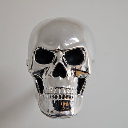 Soporte para casco Skull / Skull cromado - Hecho en Francia