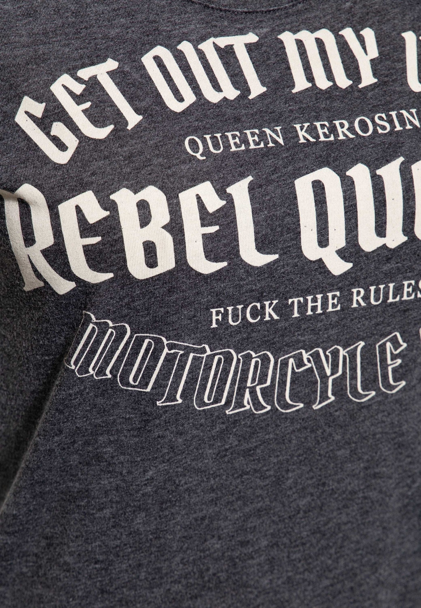 T-SHIRT À MANCHES RETROUSSABLES »REBEL QUEENS MOTORCYCLE GANG«