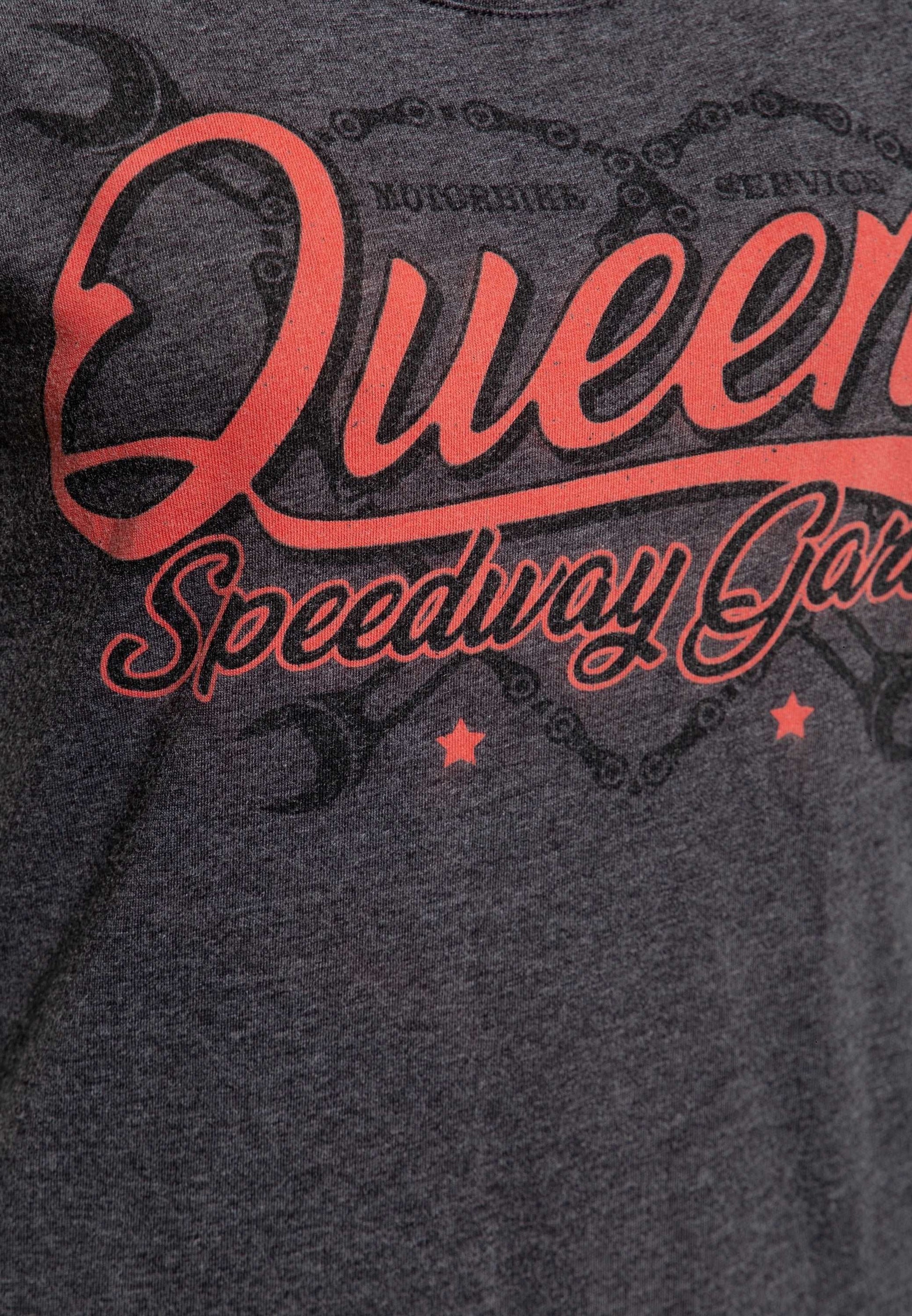 T-SHIRT À MANCHES RETROUSSÉES »QUEEN'S SPEEDWAY GARAGE«