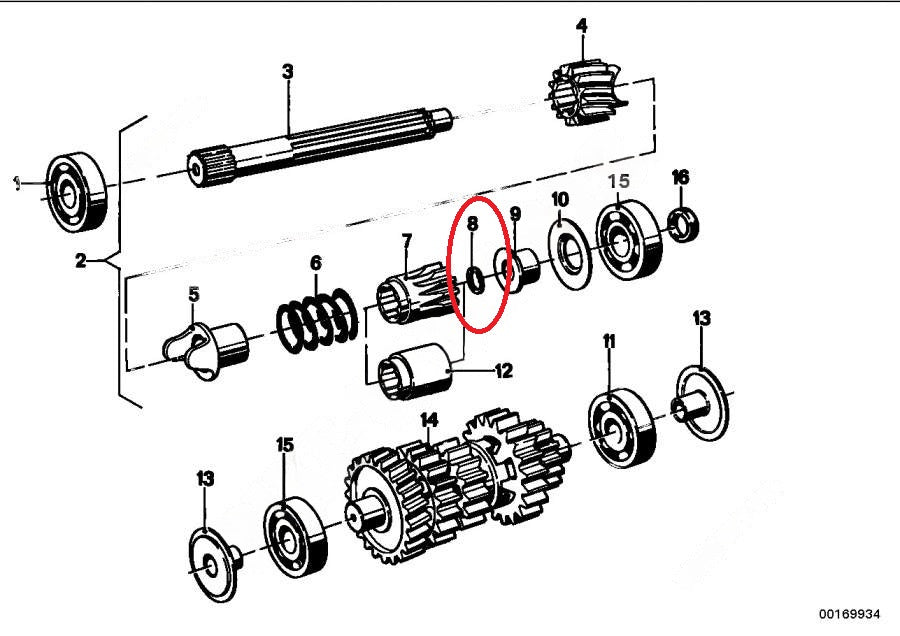 Circlip A18 - BMW-23211232086