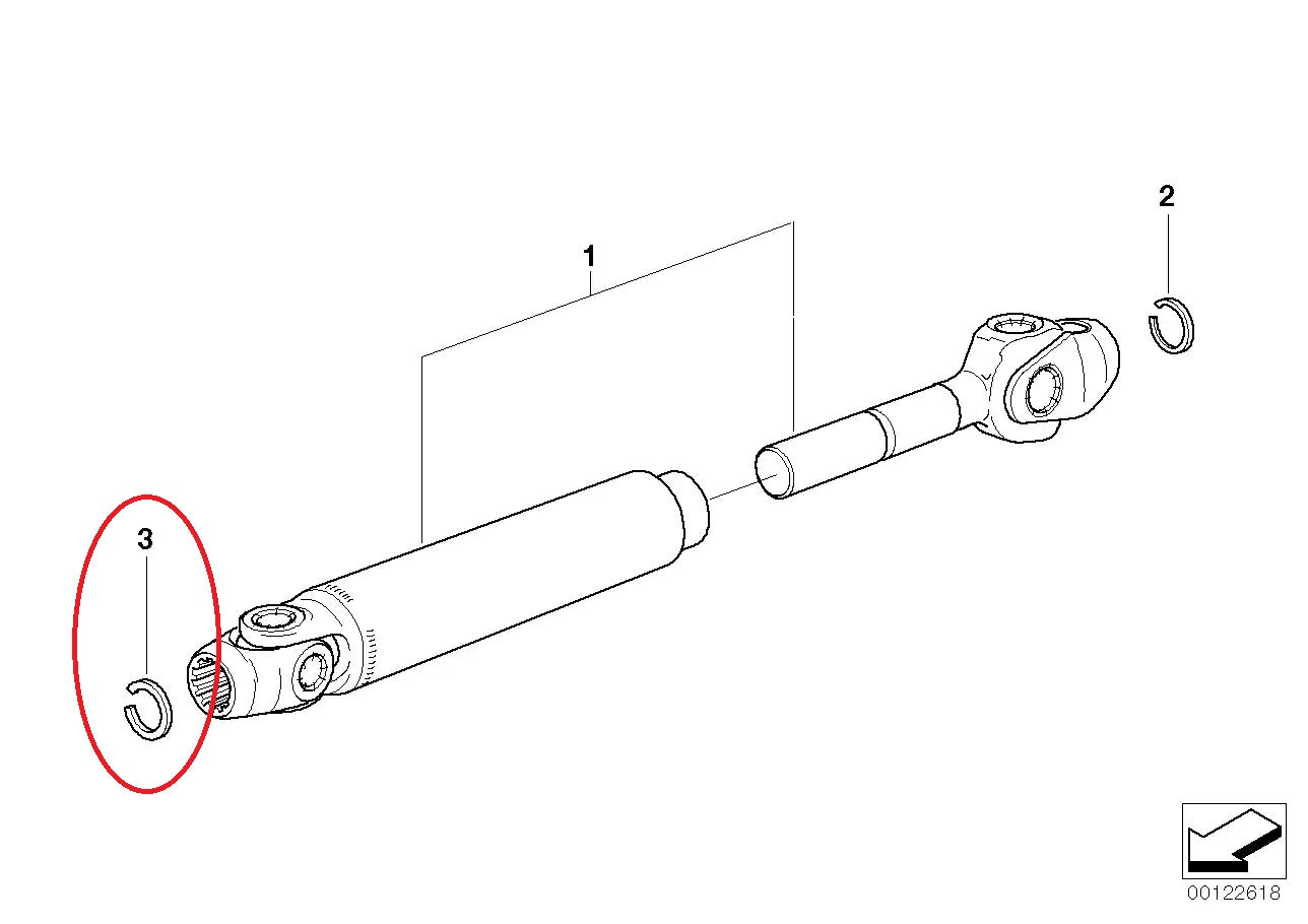 Circlip 19.7X2/5MM - BMW-26111451977