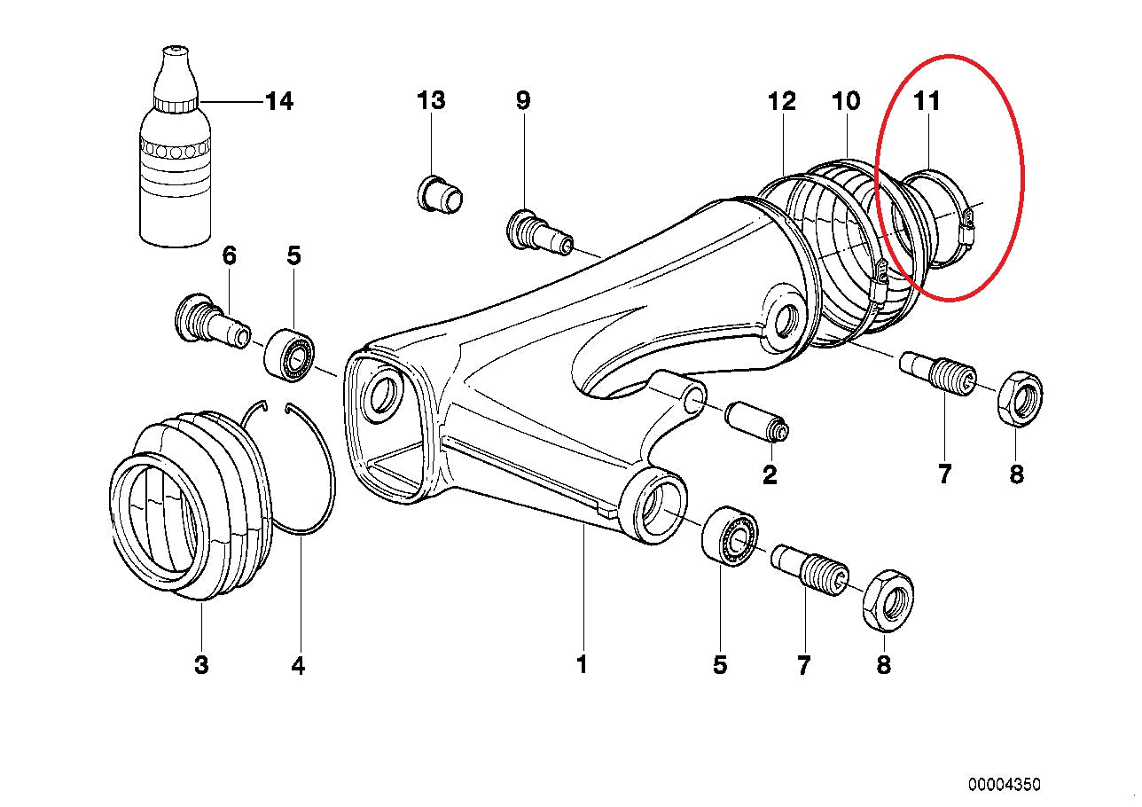 Fixing clamp - BMW-33171458346