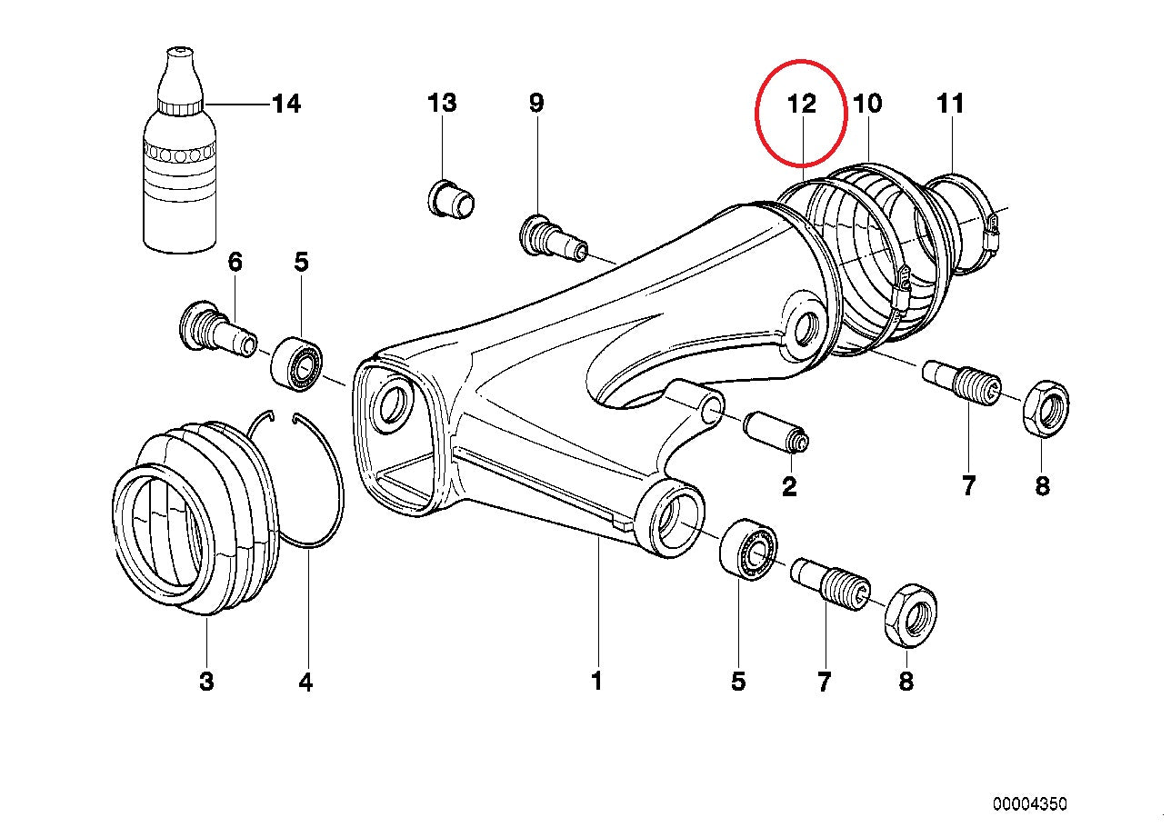 Fixing collar D=132MM - BMW-33172335120