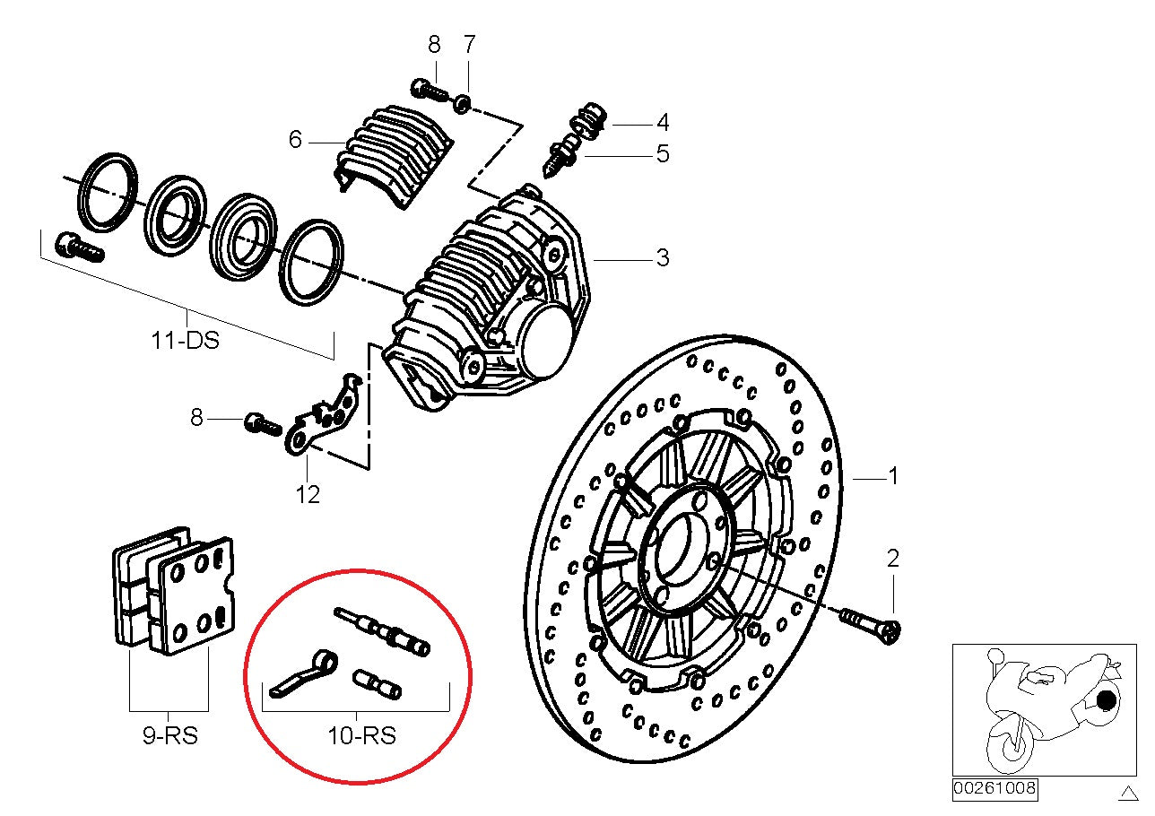 Kit de montage plaquettes de frein - BMW-34111454005