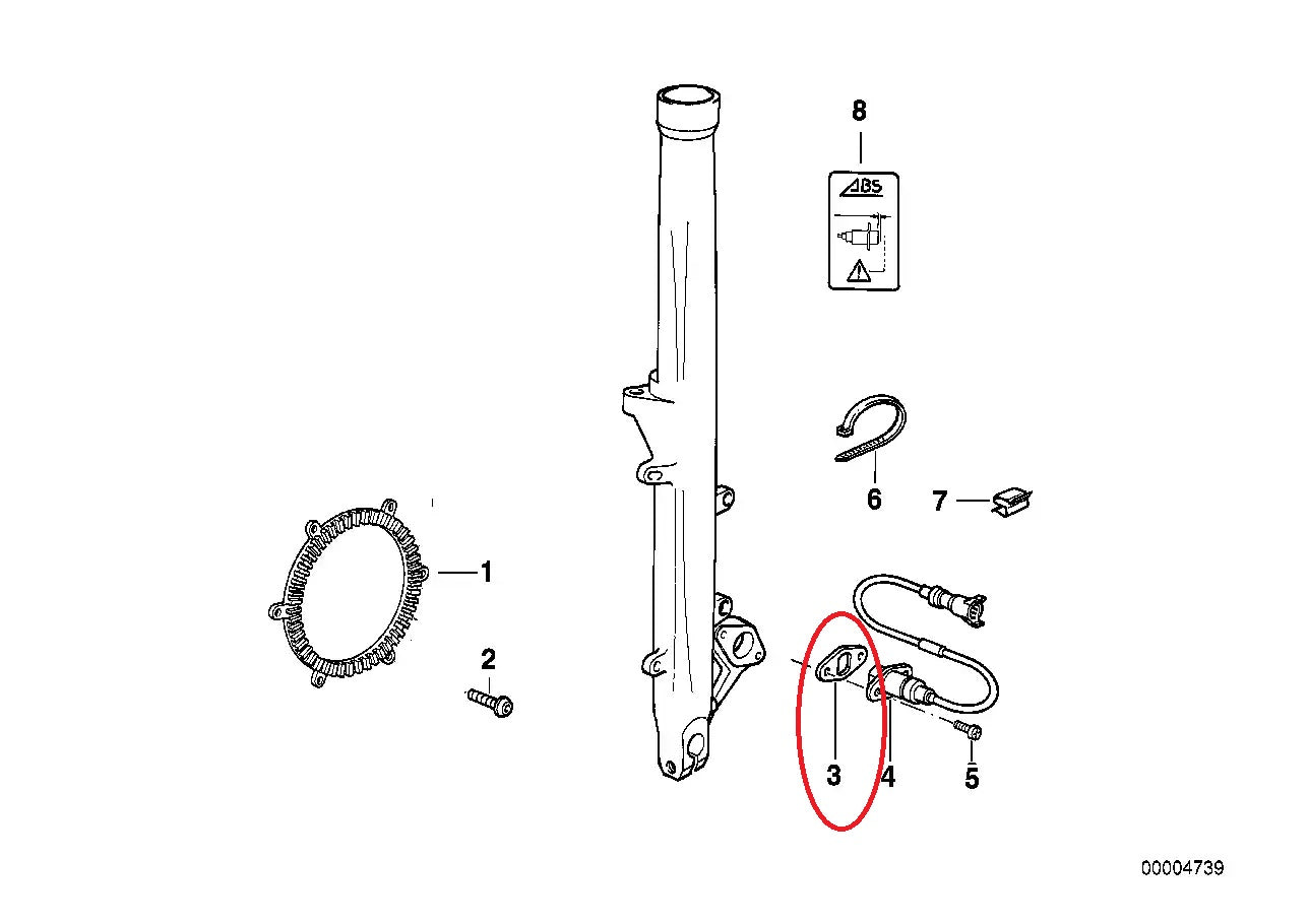 Spacer washer 0.200MM - BMW-34511458407