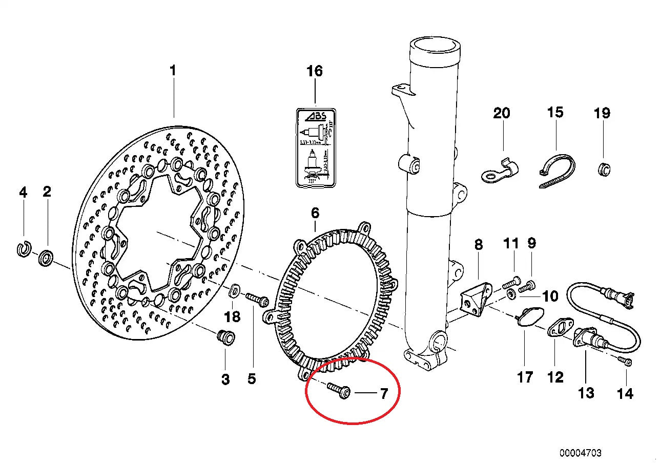 Lote de 10 tornillos de cabeza troncocónica M5X10 - BMW-34512310041