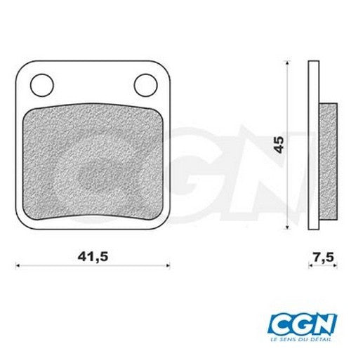 Front brake pads TEKNIX 467649