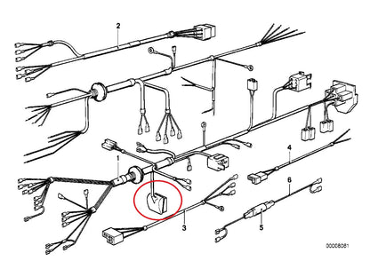 USADA Enchufe para mazo de cables soporte iluminación contador BMW-6111124319