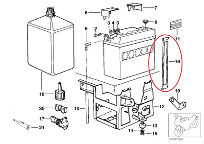 Battery fixing strap - BMW-61211243562