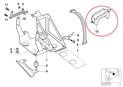 Goma para soporte de batería adicional - BMW-61217654940