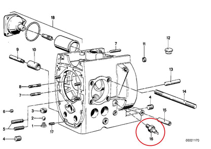 OCCASION Manocontact de pression huile M12X1,5 - BMW-61311243414