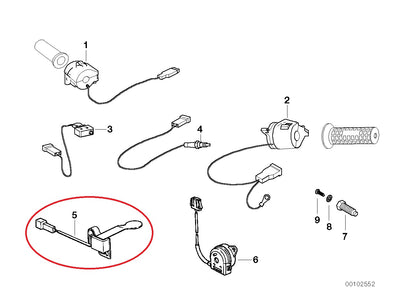 Rear brake light switch - BMW-61311459588