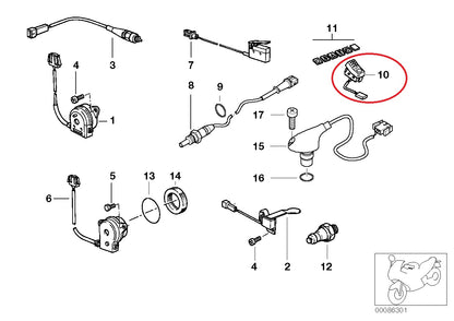 Hazard light switch - BMW-61311459981