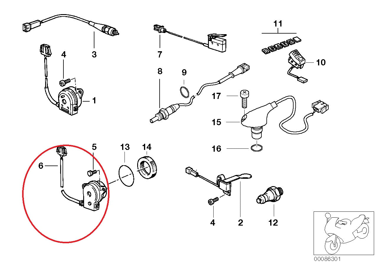 Interruptor de punto muerto - BMW-61312306202