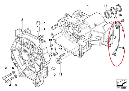 Gear position / speed indicator sensor - BMW-61312306519