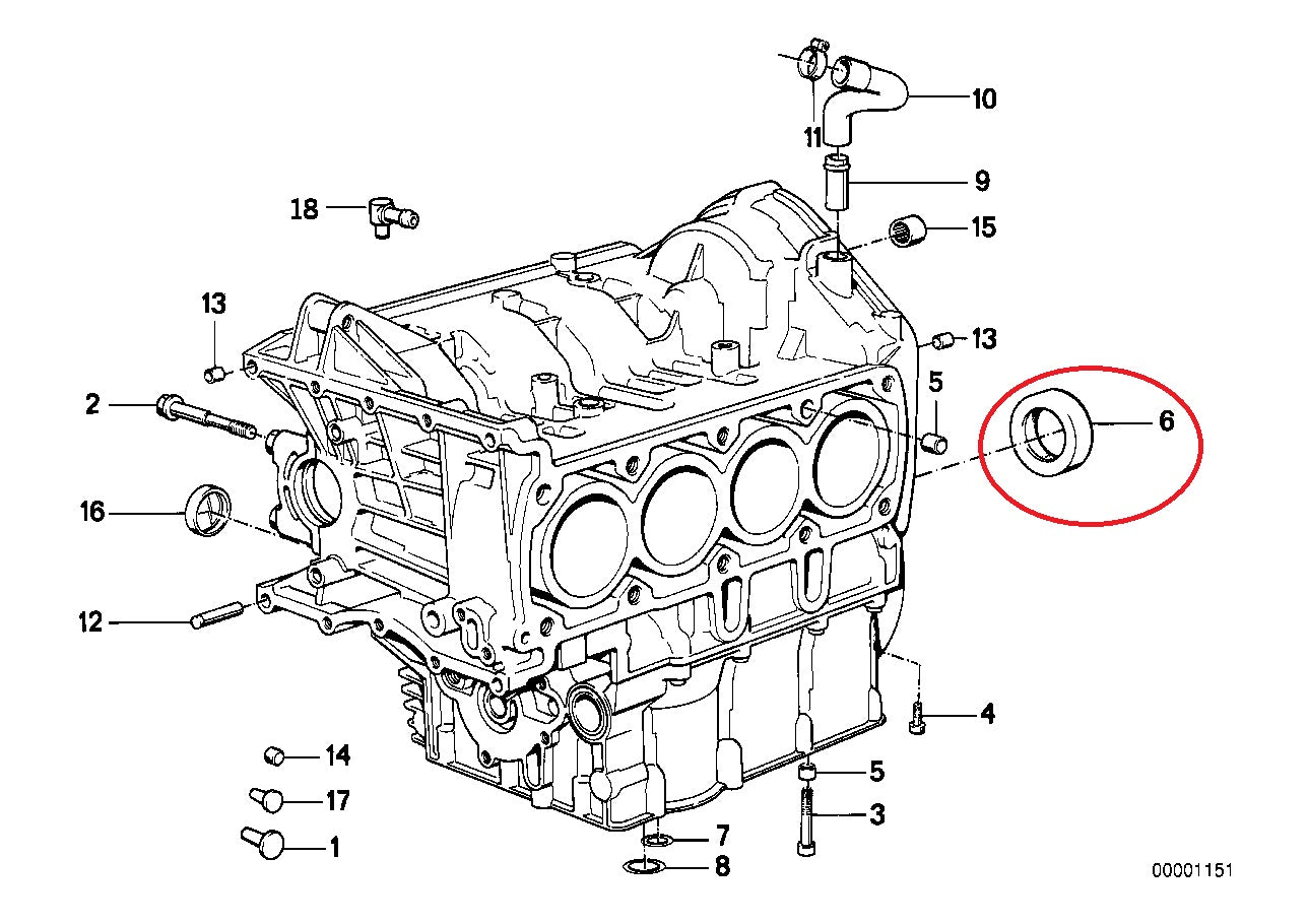 Sello de aceite del volante motor - BMW-11117666186