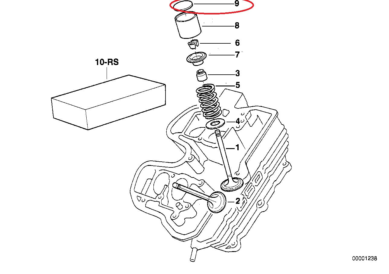 Plaque de compensation 2,35MM - BMW-11321460154