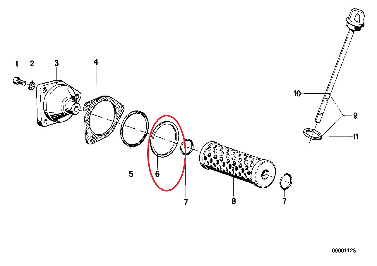 Oil Filter Washer - BMW-11421336895