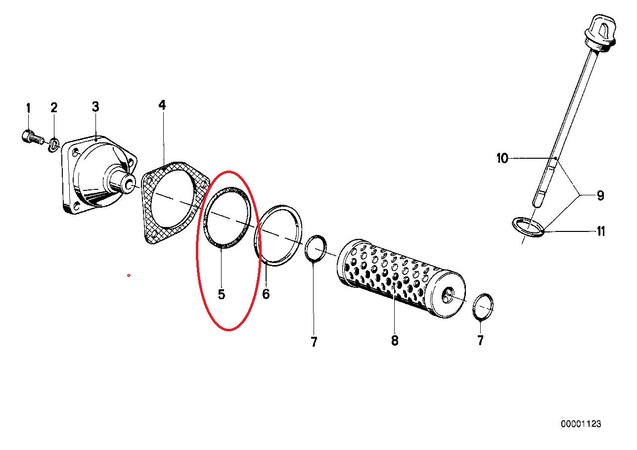 Washer 44X4 - BMW-11421337098