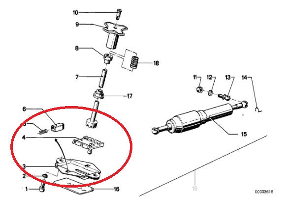 Mécanisme amortisseur de direction - BMW-31421232270