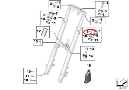 Safety ring - BMW-31422311989