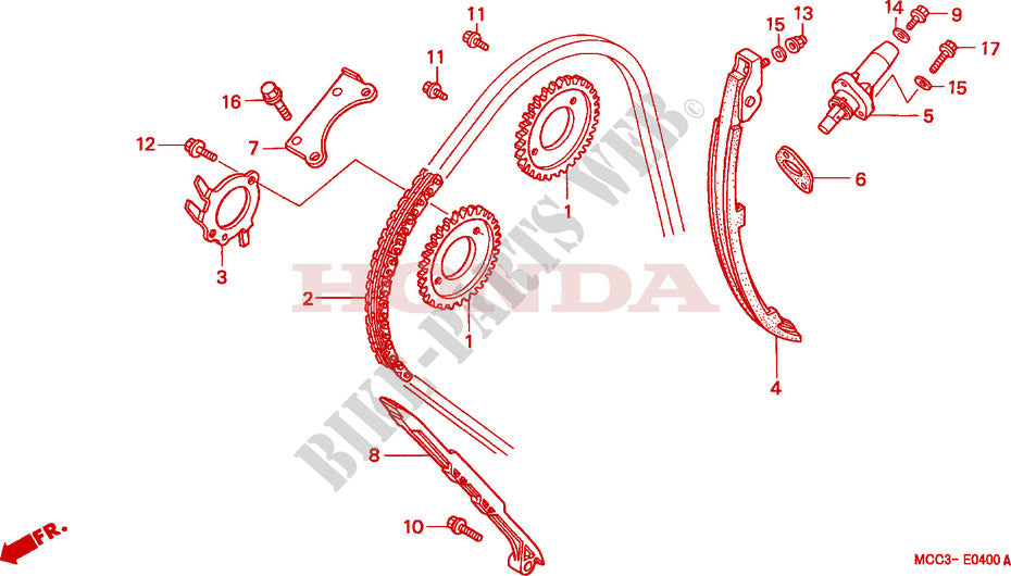 Tensor de cadena de leva HONDA 14510-MAT-000