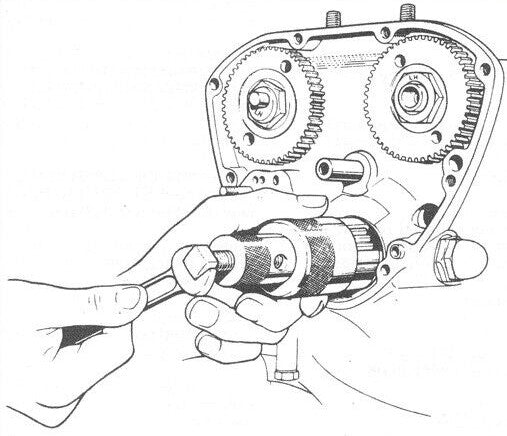 Crankshaft pinion extractor TRIUMPH and NORTON ANDOVER 06.7524