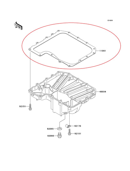 CARTER INFERIOR para ZR1000 KAWASAKI-11061-1167