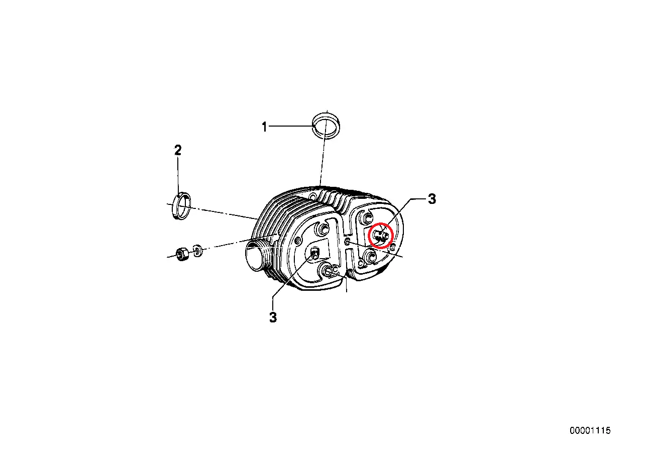 Guía de válvula ⌀14.06 48mm - BMW-11121338708