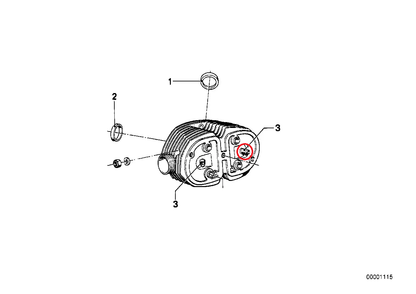 Valve guide ⌀14.06 48mm - BMW-11121338708