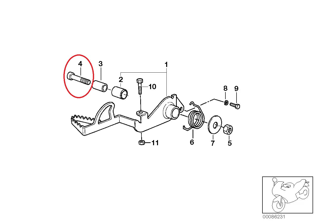 Cylindrical Screw - BMW-07119900009