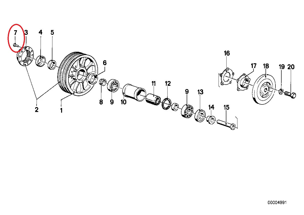 Rivet - BMW-07119900800