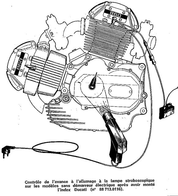 DUCATI ignition adjustment tool 88 713.0116