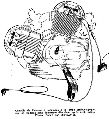 Outil réglage allumage DUCATI  88 713.0116