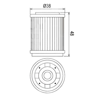 HIFLOFILTRO oil filter - HF143