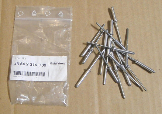 Jeu de 16 rivets de charnière - BMW-46542316700