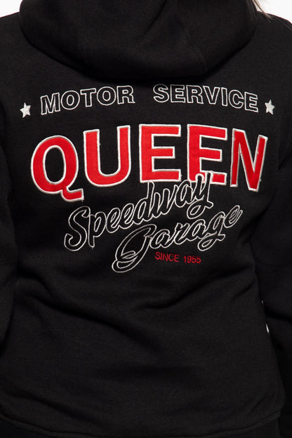 CHAQUETA SUDADERA ADVENTURE GEAR CON FORRO SOFTSHELL SEPARADO »QUEEN SPEED GARAGE« 