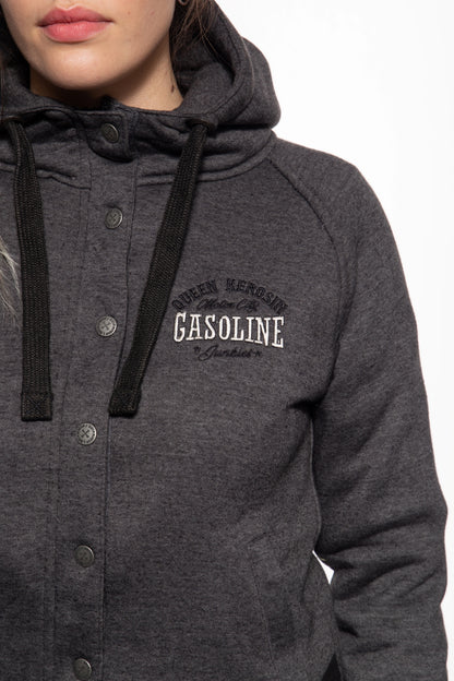 VESTE SWEAT ADVENTURE GEAR AVEC DOUBLURE SOFTSHELL SÉPARÉE »GASOLINE JUNKIES«