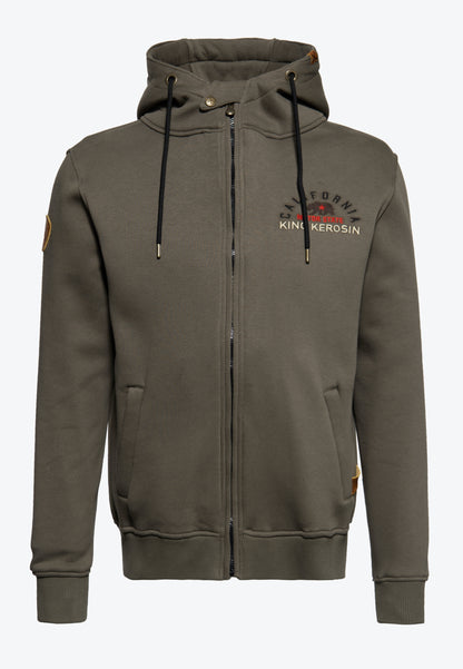 KK ADVENTURE GEAR OUTDOOR TRACK JACKET WITH REMOVABLE LINING »MOTOR STATE CALIFORNIA