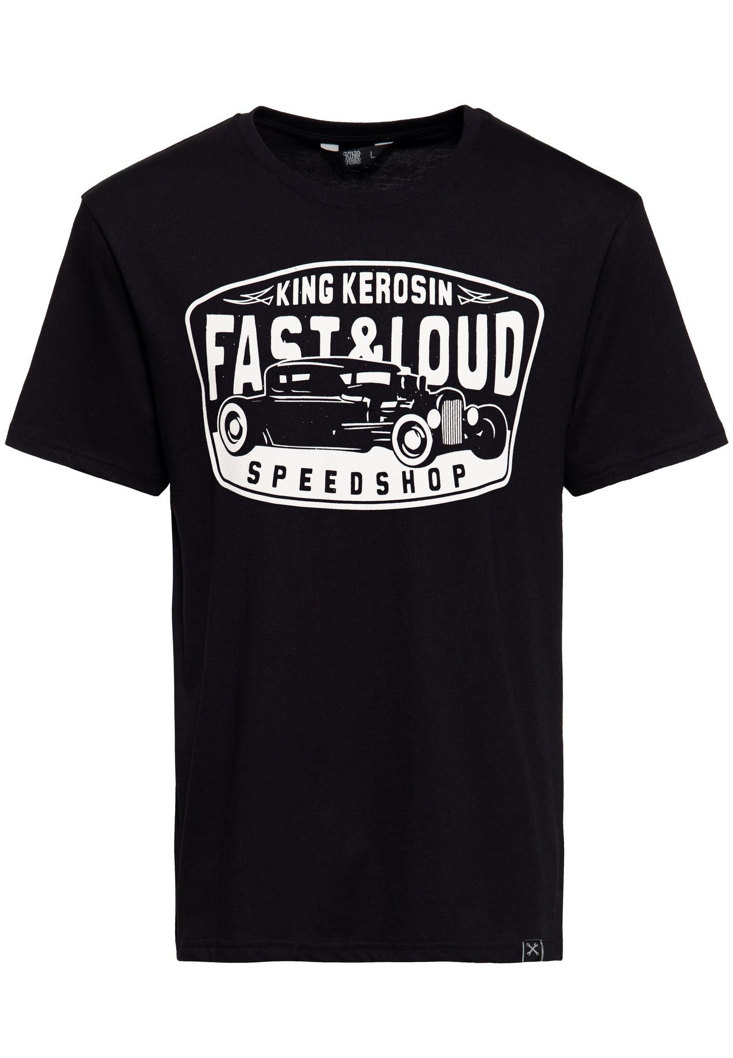 T-SHIRT CLASSIQUE IMPRIMÉ SUR LE DEVANT »FAST & LOUD«